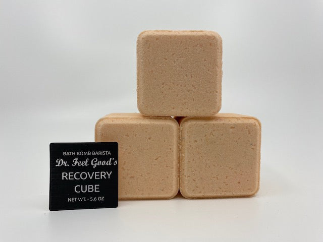 Solid Peach Puff ZERO CBD Dr. Feel Good's RECOVERY CUBE